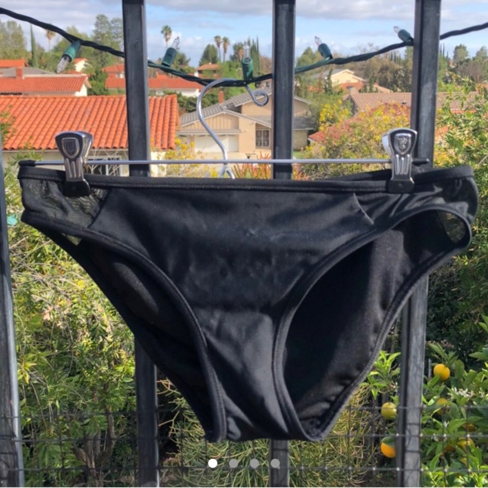 black bikini bottom